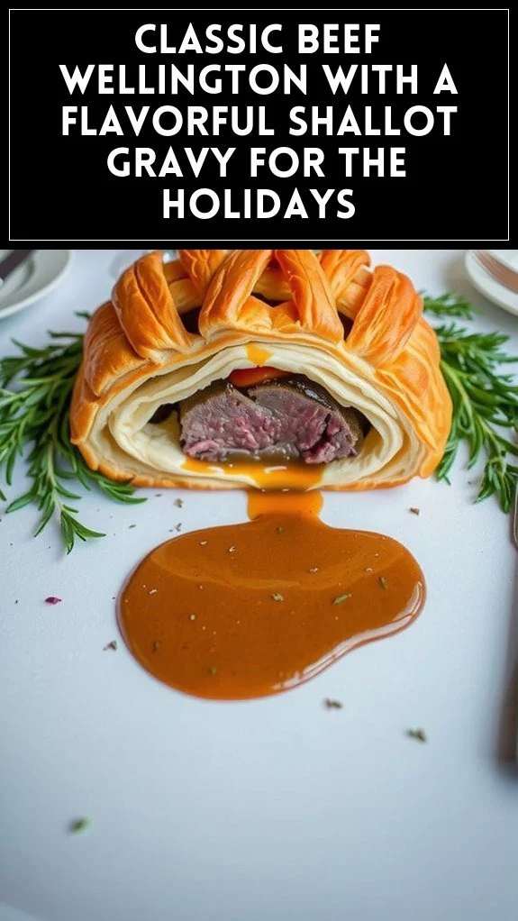 Classic Beef Wellington With a Flavorful Shallot Gravy for the Holidays