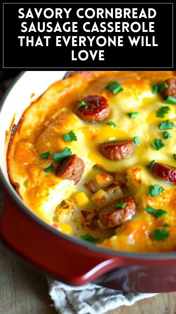 Savory Cornbread Sausage Casserole That Everyone Will Love