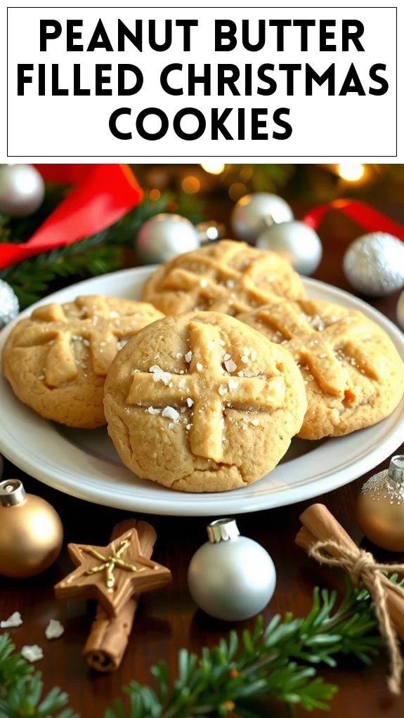 Peanut Butter Filled Christmas Cookies