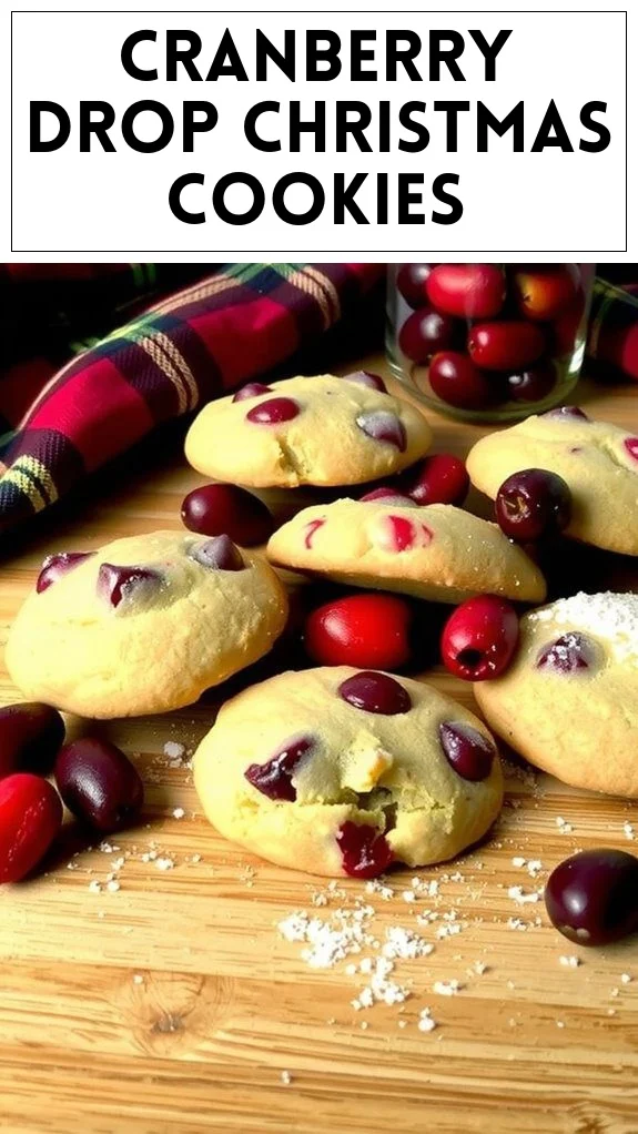 Cranberry Drop Christmas Cookies