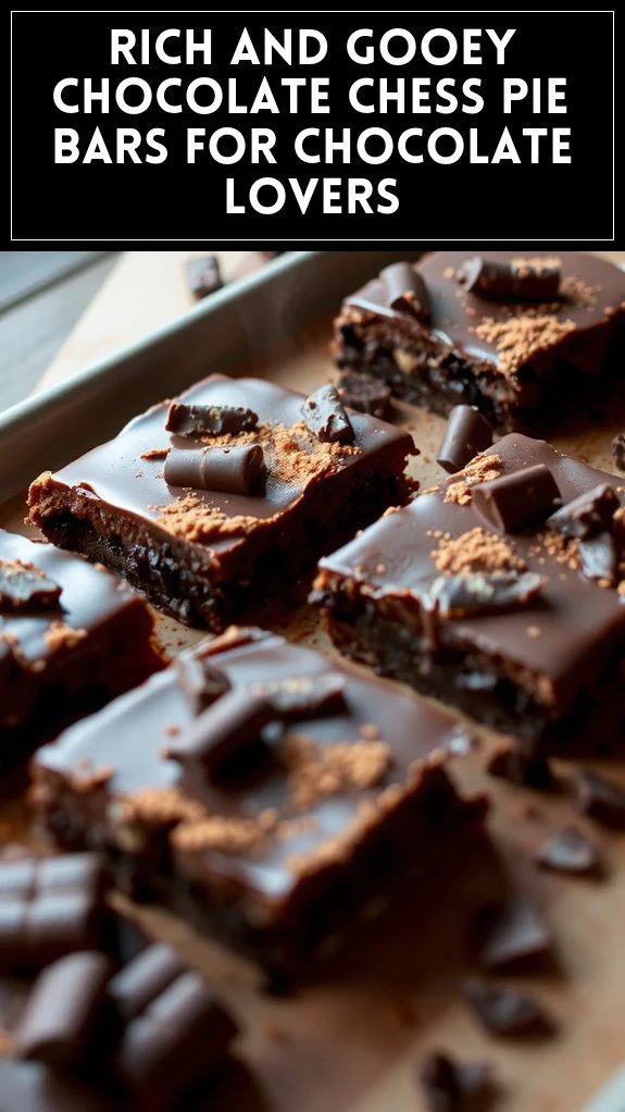 Rich and Gooey Chocolate Chess Pie Bars for Chocolate Lovers