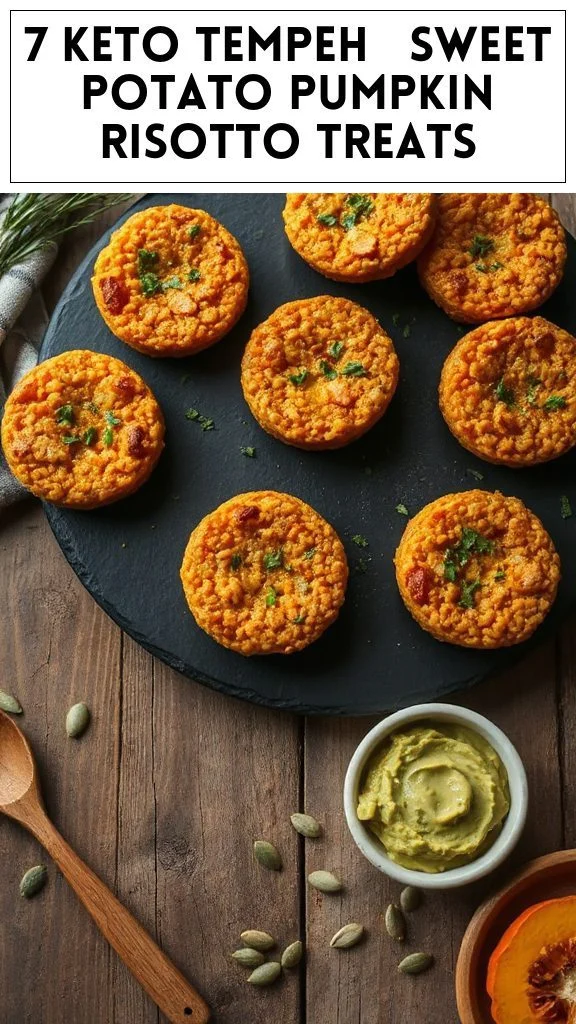 7 Keto Tempeh & Sweet Potato Pumpkin Risotto Treats