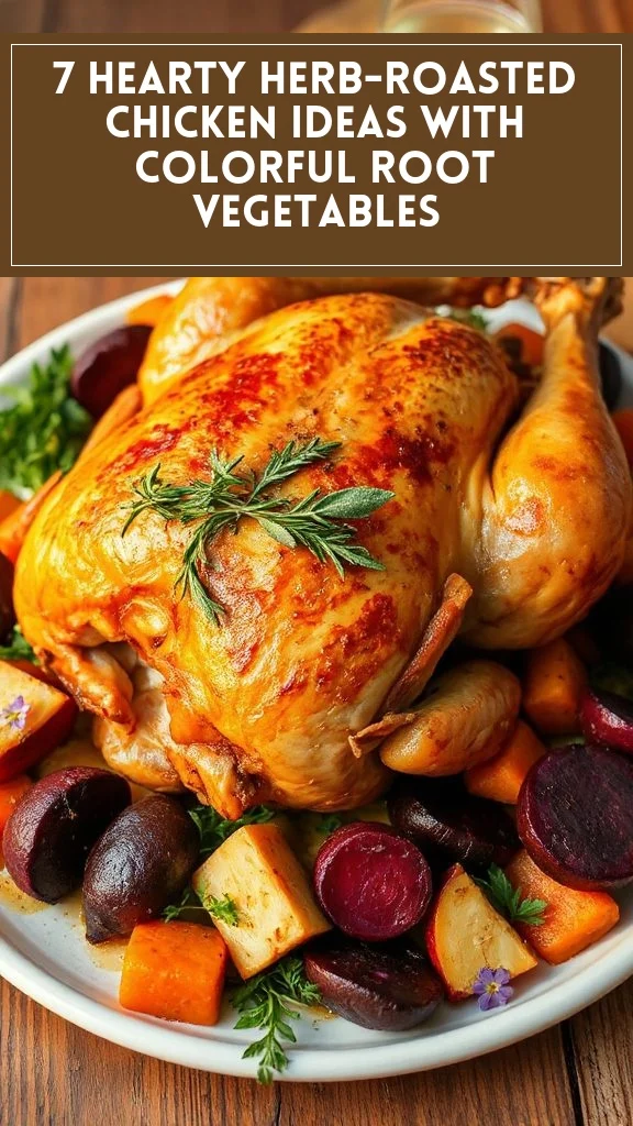 7 Hearty Herb-Roasted Chicken Ideas With Colorful Root Vegetables