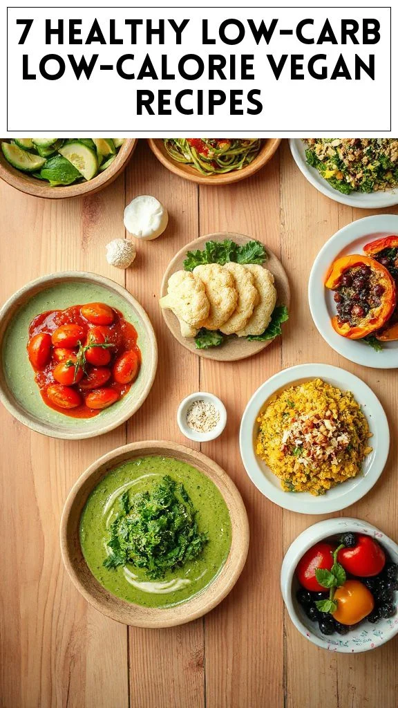 7 Healthy Low-Carb Low-Calorie Vegan Recipes