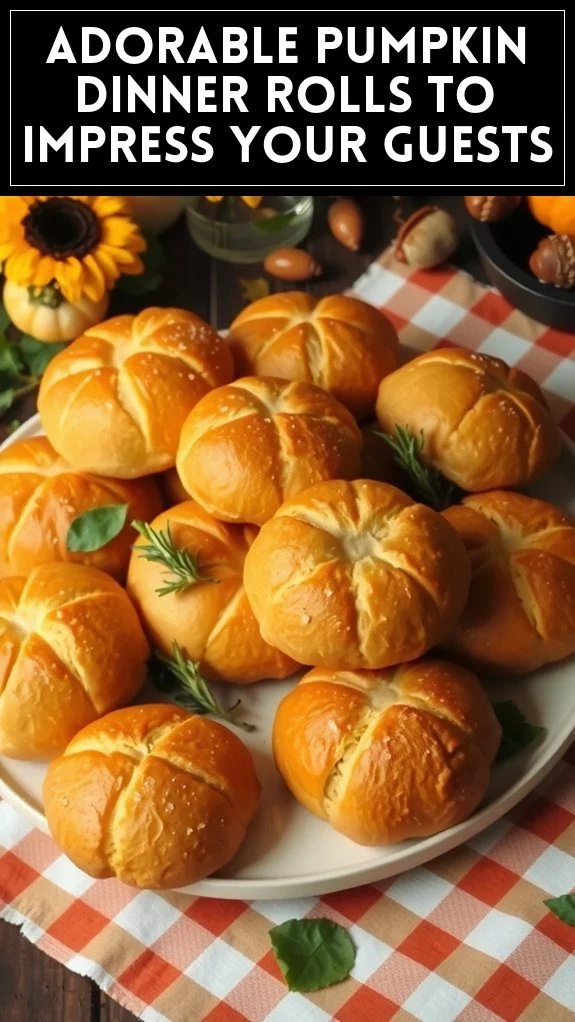 Adorable Pumpkin Dinner Rolls to Impress Your Guests