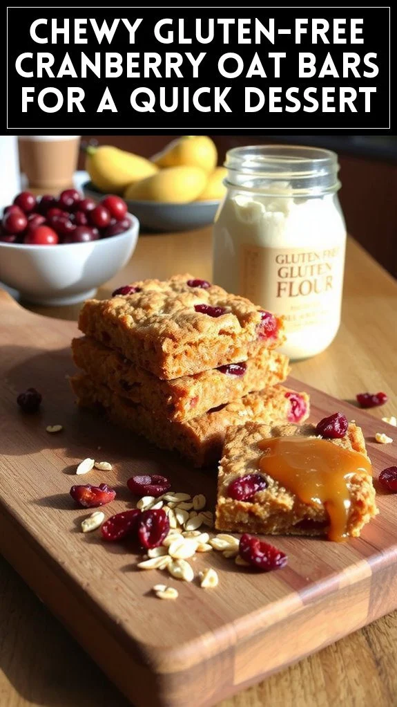 Chewy Gluten-Free Cranberry Oat Bars for a Quick Dessert