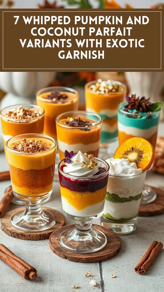 7 Whipped Pumpkin and Coconut Parfait Variants With Exotic Garnish