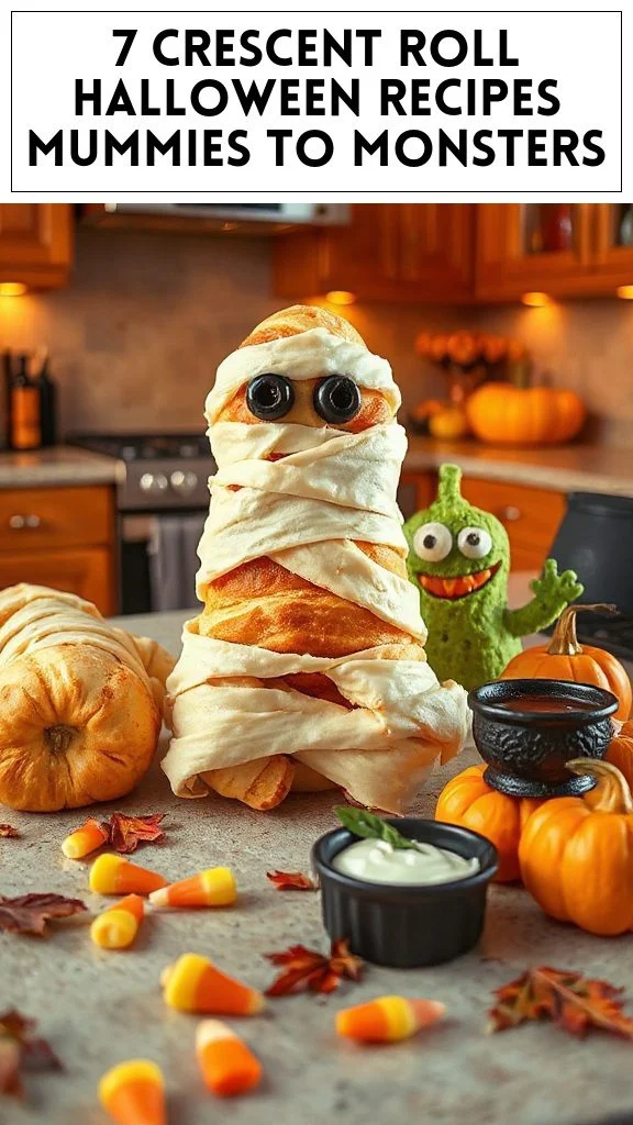 7 Crescent Roll Halloween Recipes Mummies to Monsters