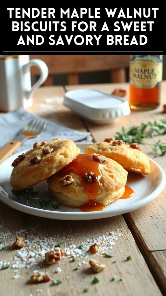 Tender Maple Walnut Biscuits for a Sweet and Savory Bread