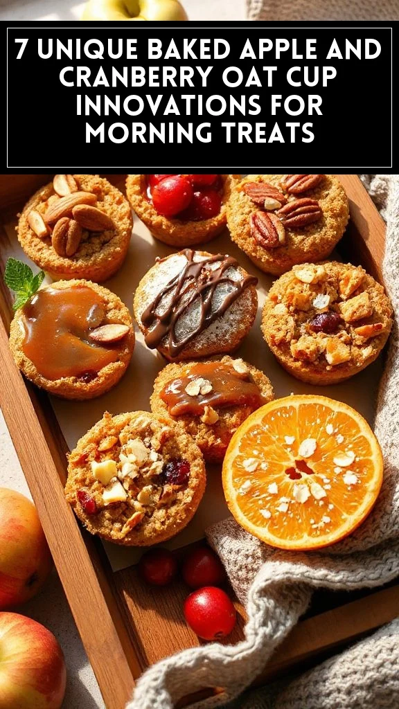 7 Unique Baked Apple and Cranberry Oat Cup Innovations for Morning Treats