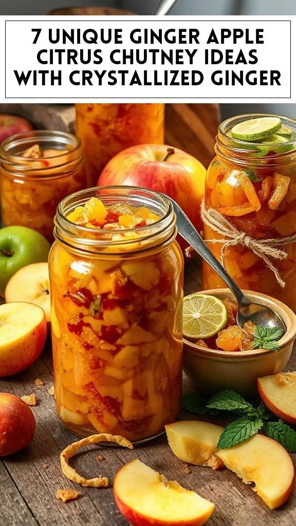 7 Unique Ginger Apple Citrus Chutney Ideas With Crystallized Ginger