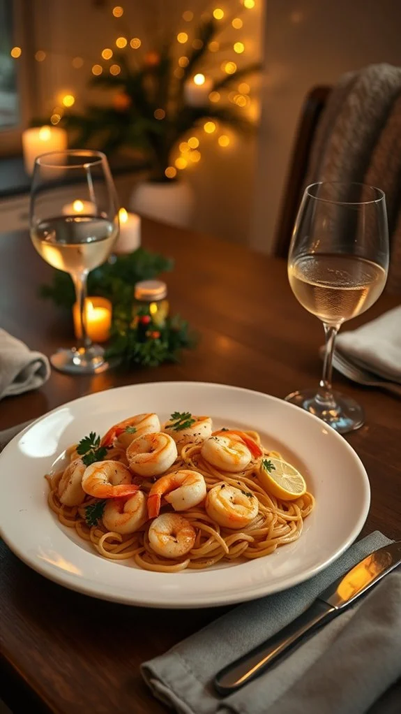 shrimp scampi with lemon butter