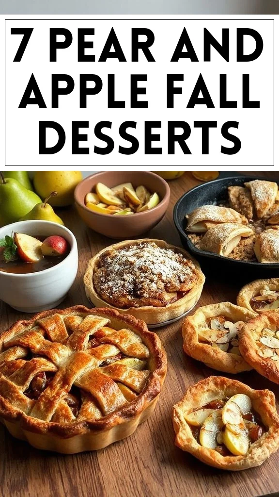 7 Pear and Apple Fall Desserts