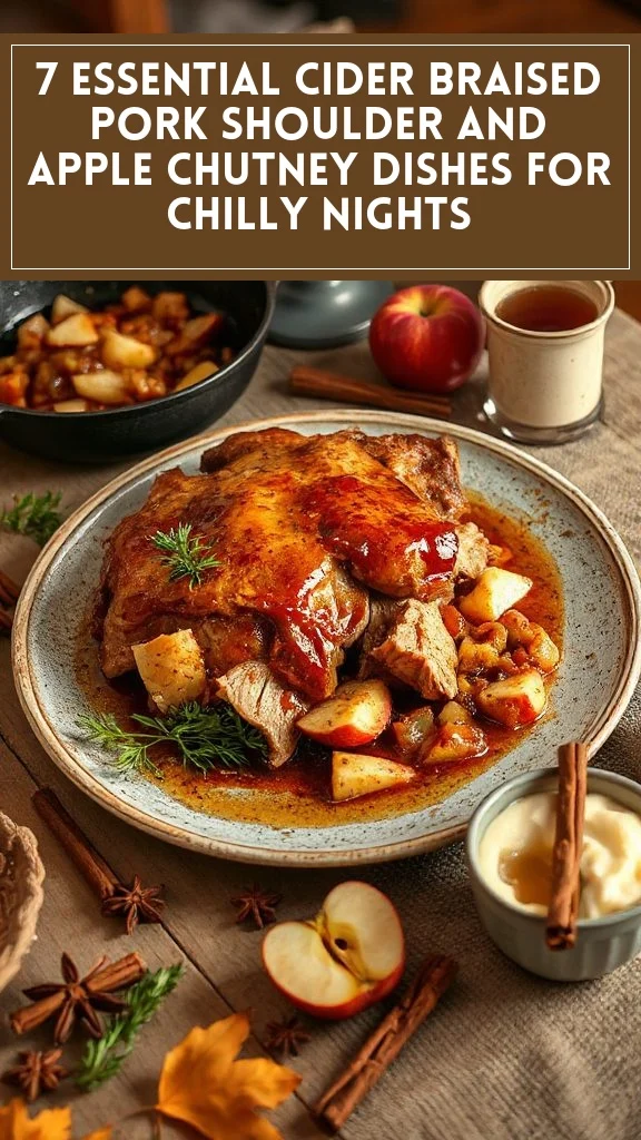 7 Essential Cider Braised Pork Shoulder and Apple Chutney Dishes for Chilly Nights