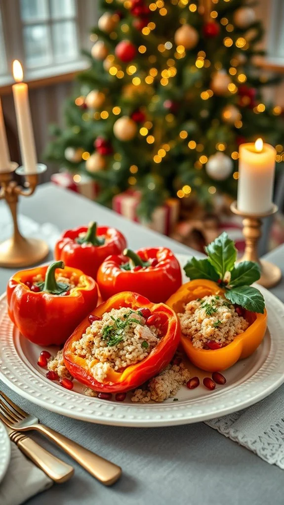 nutritious seafood stuffed peppers