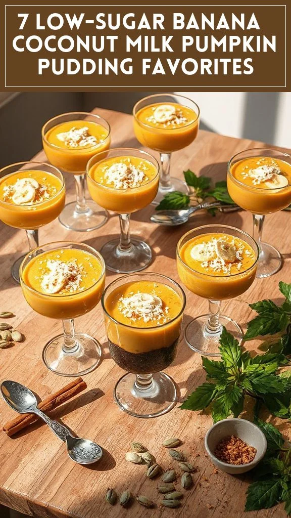 7 Low-Sugar Banana & Coconut Milk Pumpkin Pudding Favorites