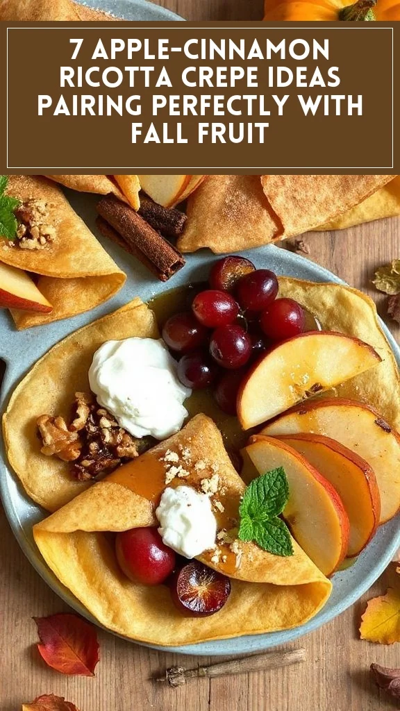 7 Apple-Cinnamon Ricotta Crepe Ideas Pairing Perfectly With Fall Fruit