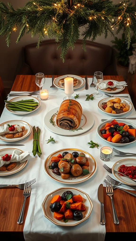 mushroom wellington with spinach