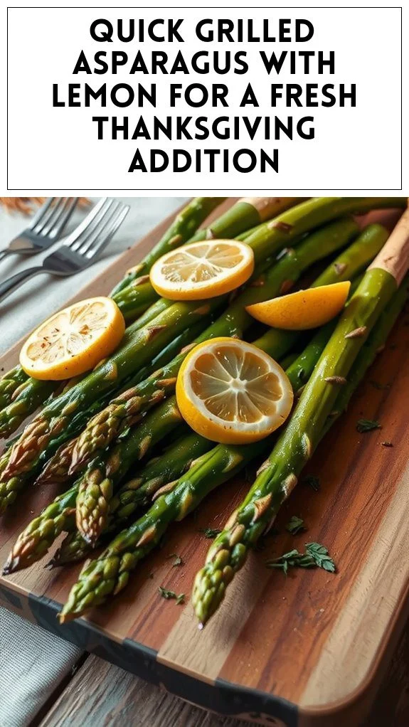 Quick Grilled Asparagus With Lemon for a Fresh Thanksgiving Addition
