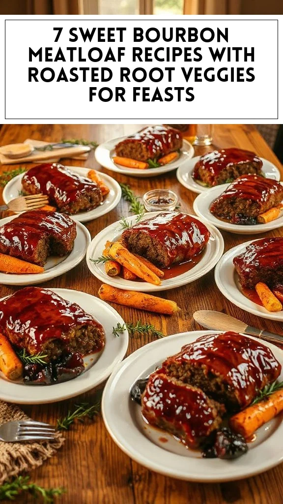 7 Sweet Bourbon Meatloaf Recipes With Roasted Root Veggies for Feasts