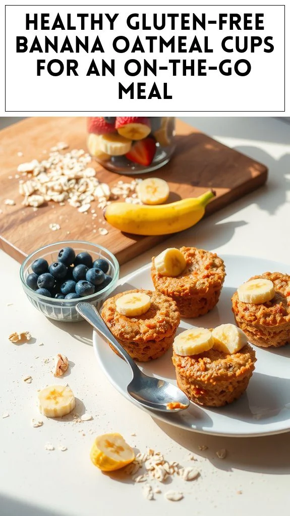 Healthy Gluten-Free Banana Oatmeal Cups for an On-the-Go Meal