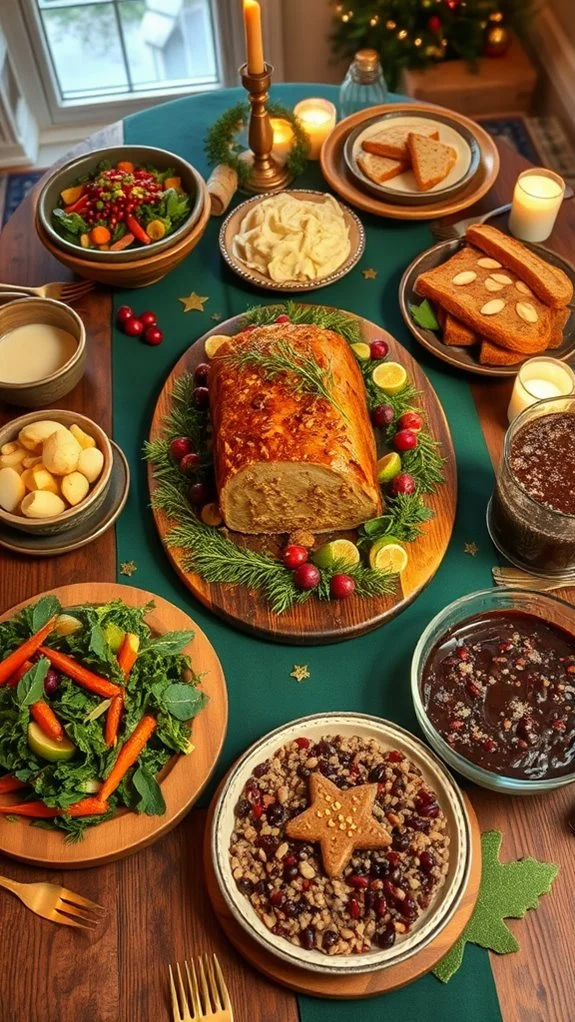 festive vegan christmas dinners