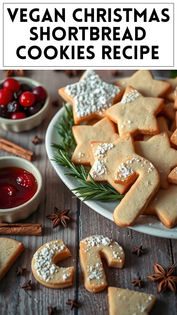 Vegan Christmas Shortbread Cookies Recipe