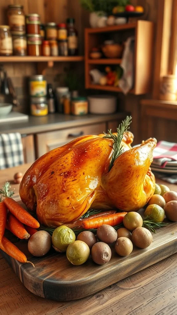 succulent roast chicken feast