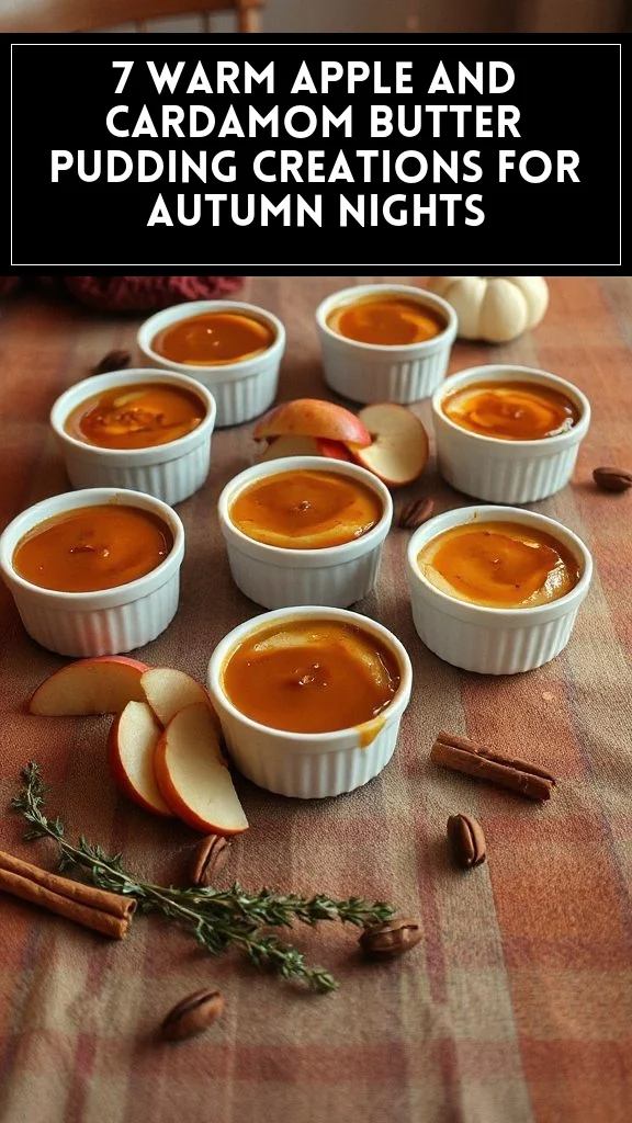 7 Warm Apple and Cardamom Butter Pudding Creations for Autumn Nights