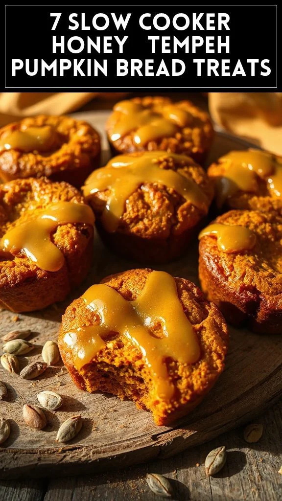 7 Slow Cooker Honey & Tempeh Pumpkin Bread Treats