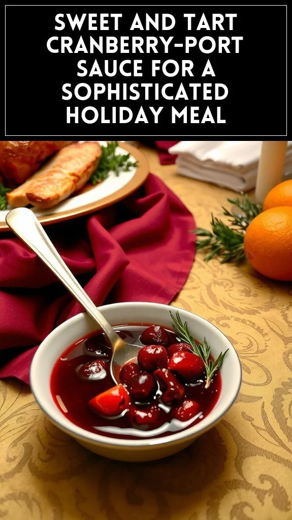 Sweet and Tart Cranberry-Port Sauce for a Sophisticated Holiday Meal