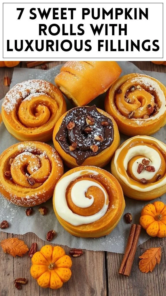 7 Sweet Pumpkin Rolls With Luxurious Fillings