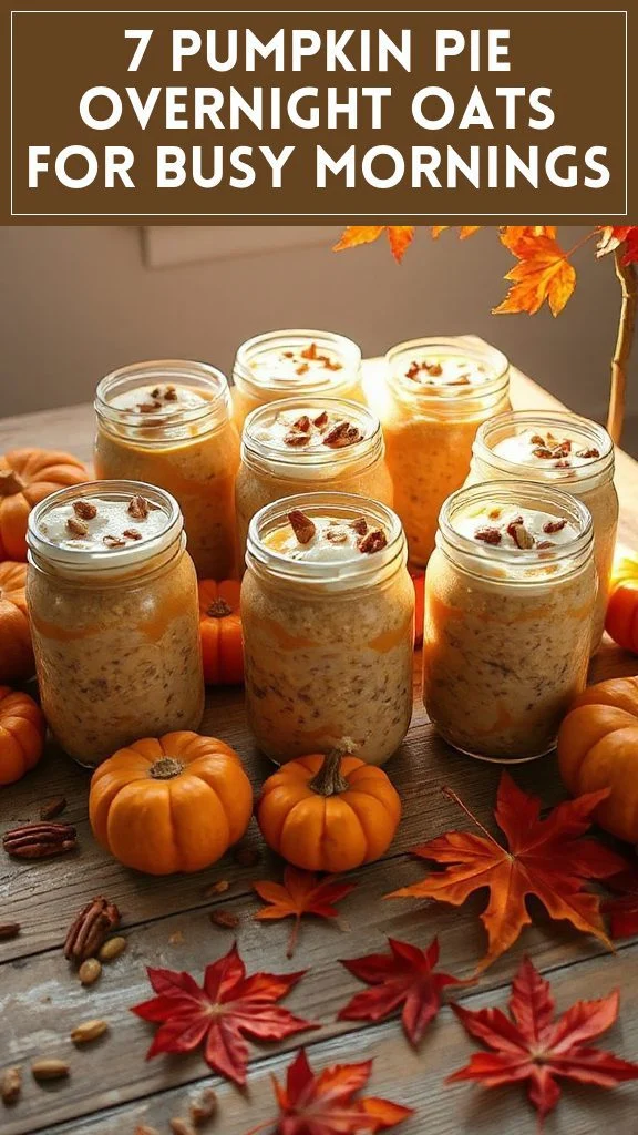 7 Pumpkin Pie Overnight Oats For Busy Mornings